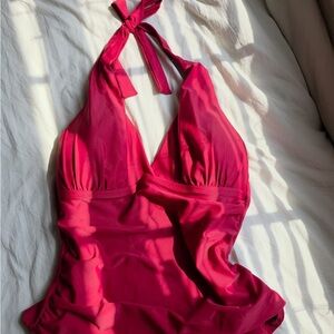Vibrant Halter Neck Swimsuit